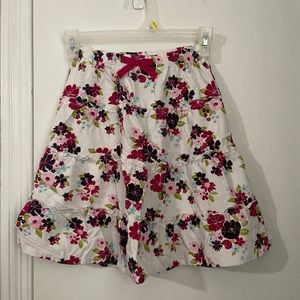 Crazy 8 girls floral skirt size 5/6